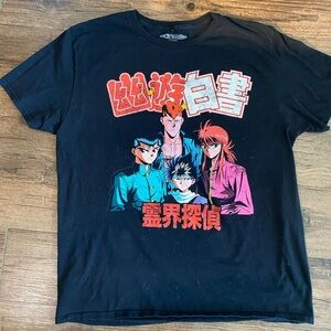 Funimation Black Anime T-Shirt 100% Cotton Size L
